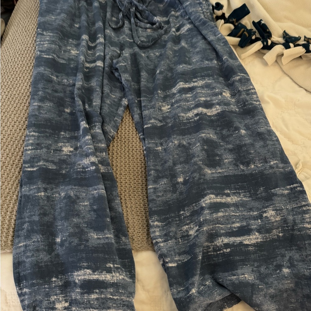 LuLaRoe Blue Wide Leg Pants
